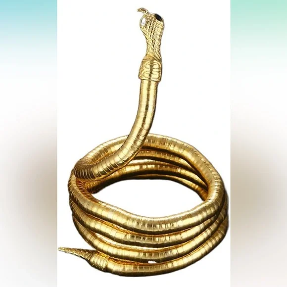 Snake Necklace For Adjustable Punk Snake Choker Snake Bracelet Hollween Jewelry - Picture 16 of 16